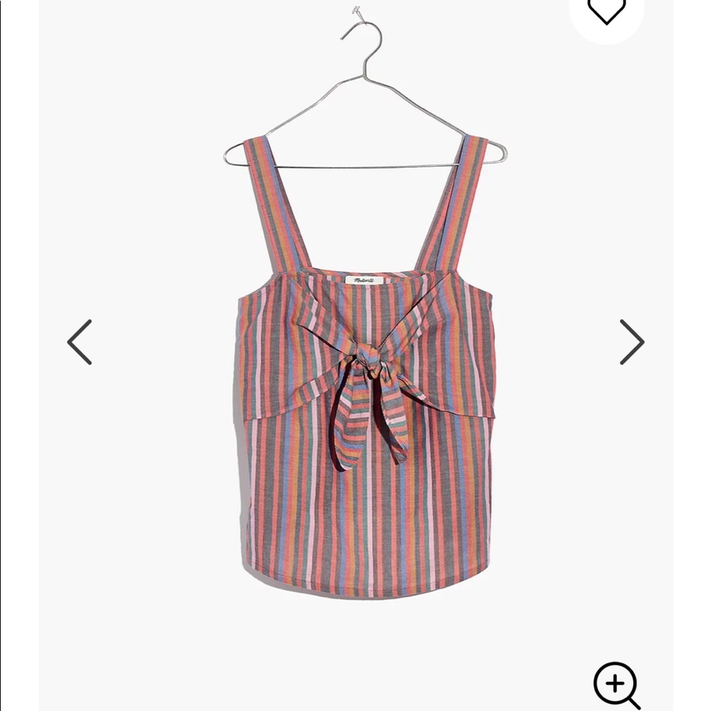 Madewell Tie-Front Rainbow Camisole
